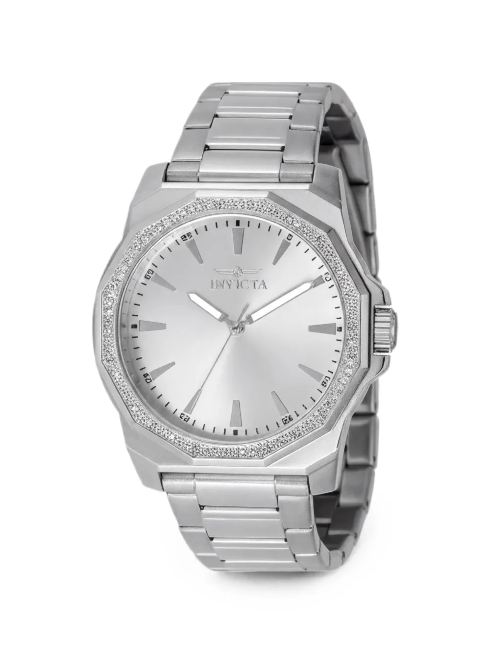 Invicta Speedway crystal-embellished 42mm watch - Argento