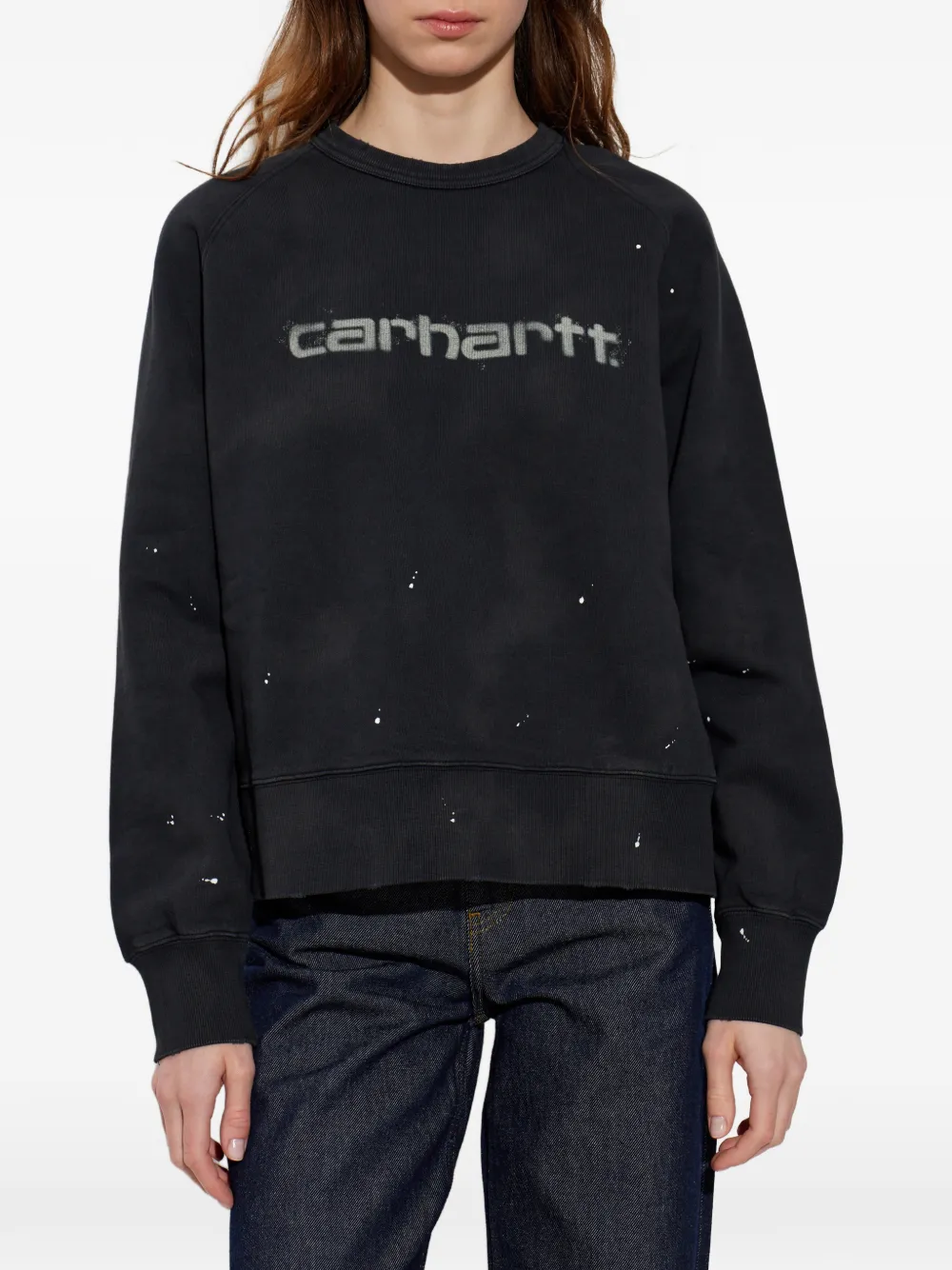 Carhartt WIP Painter sweater met logoprint Zwart