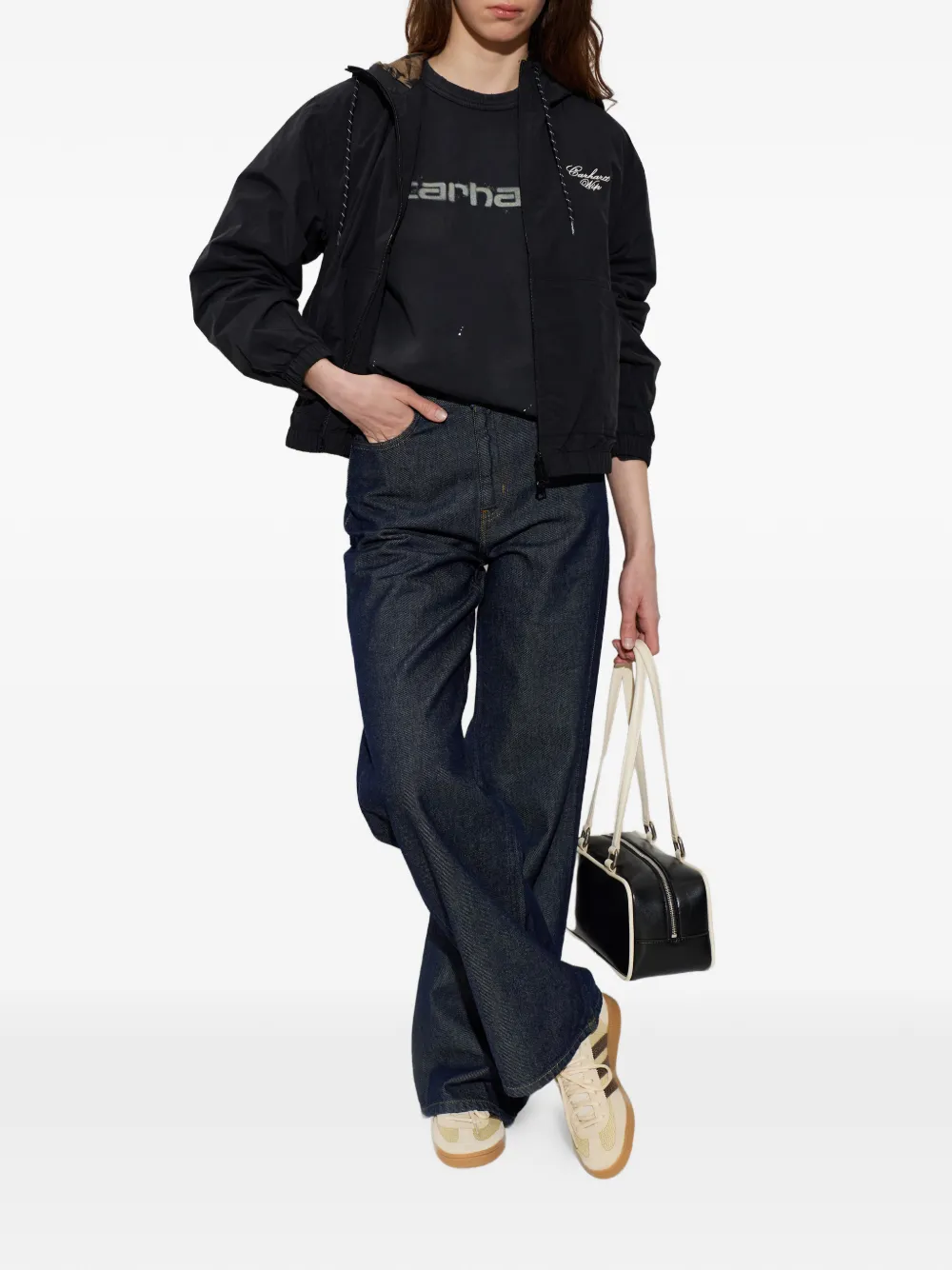 Carhartt WIP Painter sweater met logoprint Zwart