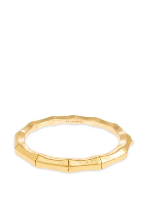 AllSaints bamboo-effect engraved-logo bracelet