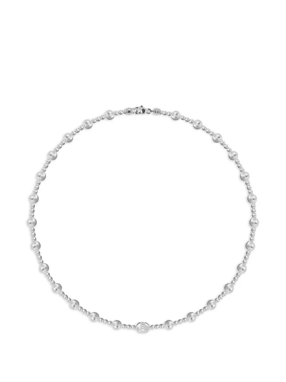 Officina Bernardi Empire S Halskette mit Diamanten - Silber