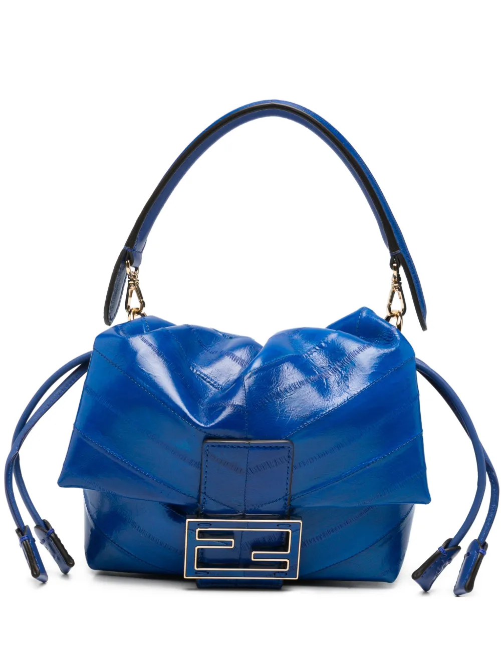 FENDI Kleine Mamma Baguette Tote Bag - Blau