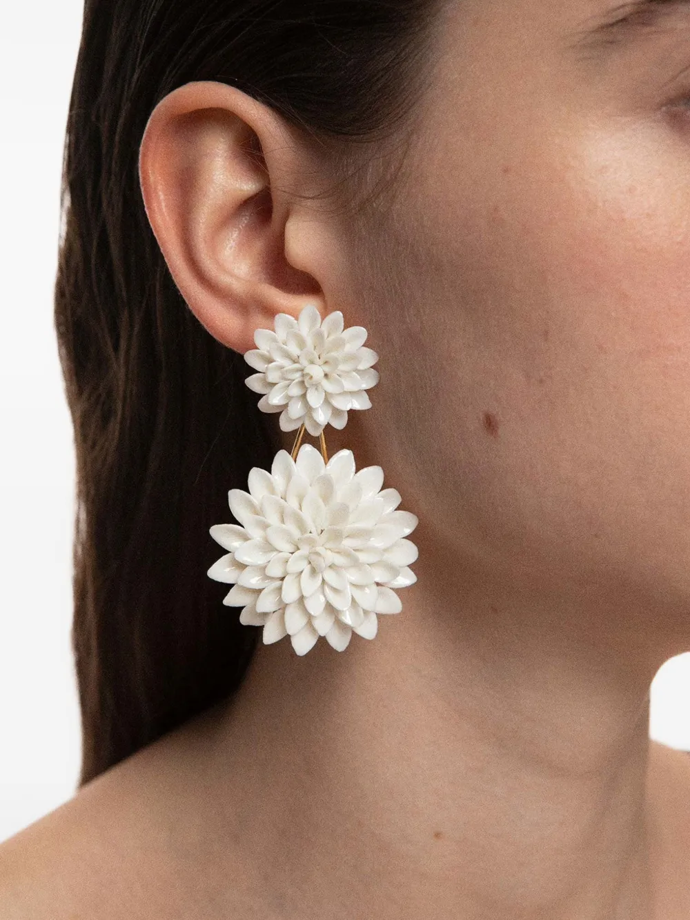 Andres Gallardo Dalia Double earrings - Oro