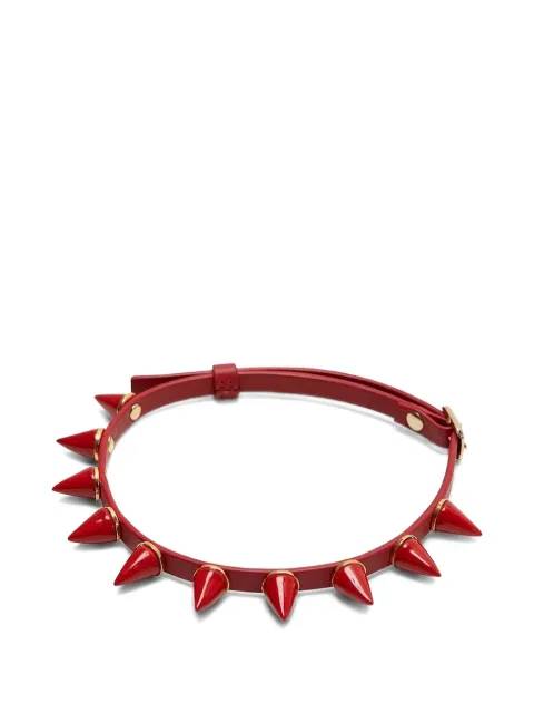Andres Gallardo Mini Spike leather choker