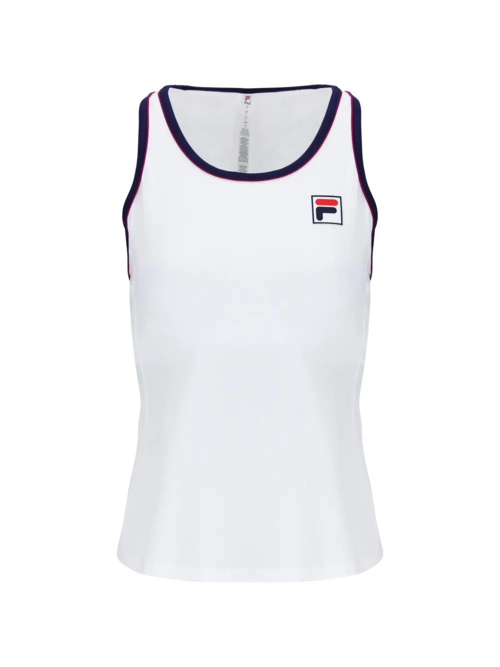 Fila Top Heritage con scollo olimpionico - Bianco
