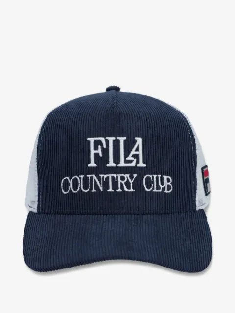 Fila كاب 'كودي' مخملي مضلع بظهر شبك