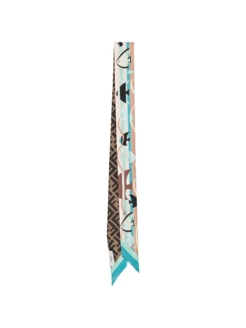 FENDI fish-print scarf