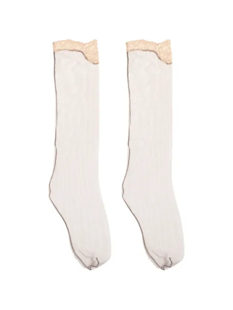 Valentino Garavani lace-trim mesh socks