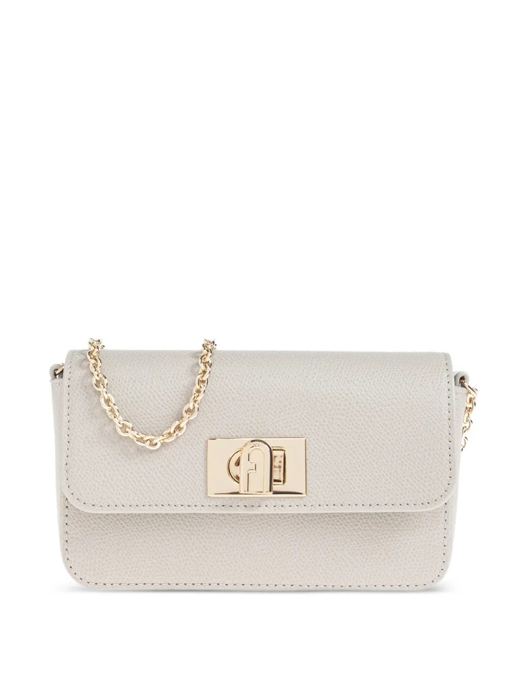 Furla 1927 Mini leather shoulder bag - Grigio