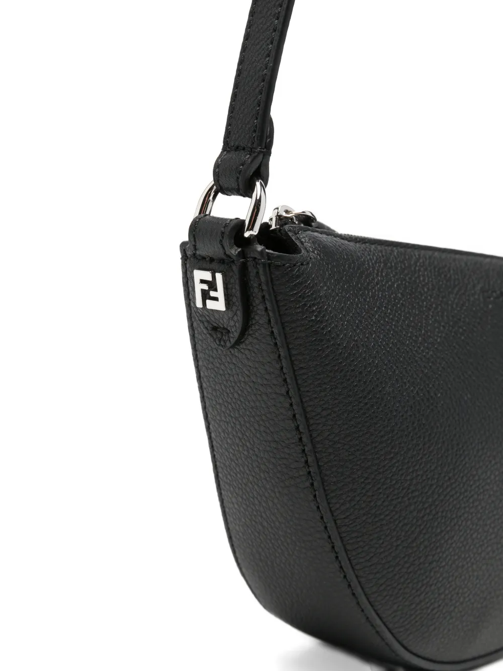 FENDI Melon kleine halve maan messengertas Zwart