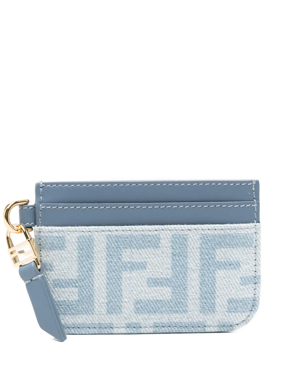 FENDI Portacarte con motivo FF - Blu