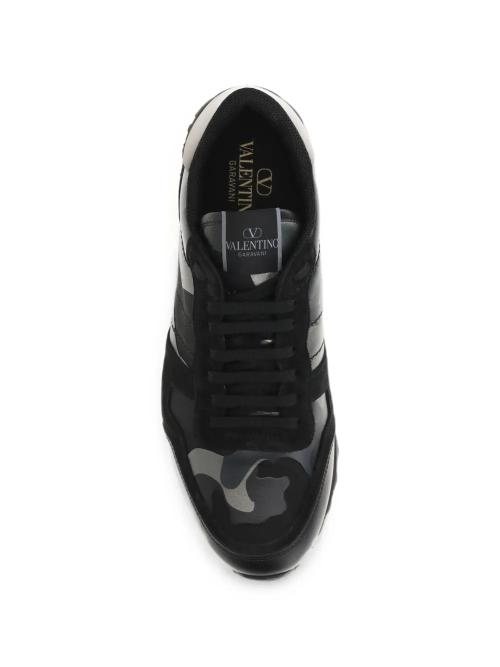 Valentino Garavani Rockrunner camouflage-print sneakers Zwart