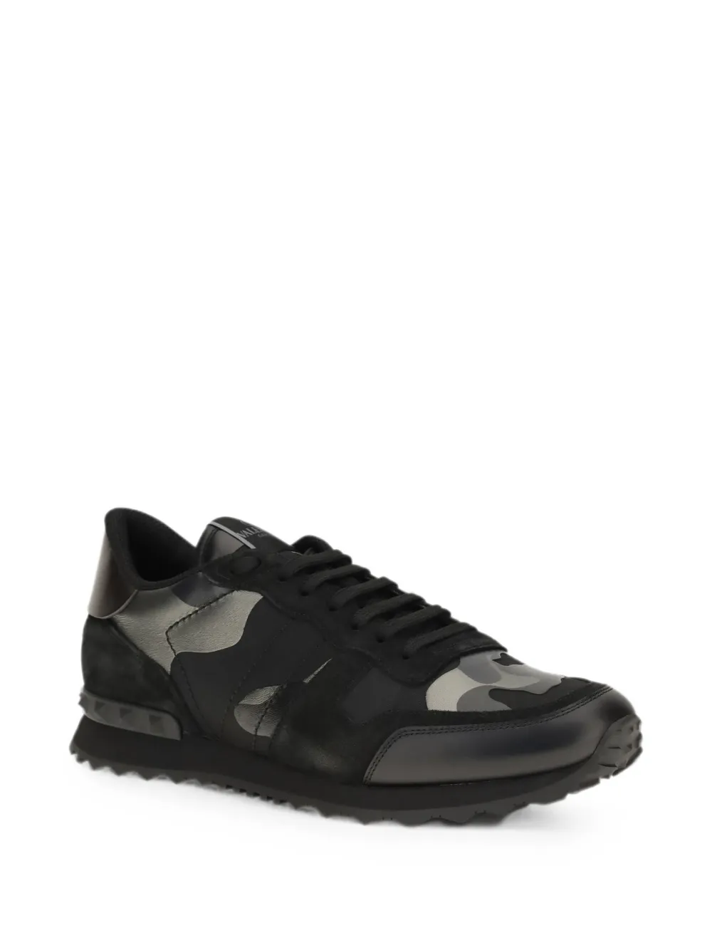 Valentino Garavani Rockrunner camouflage-print sneakers Zwart