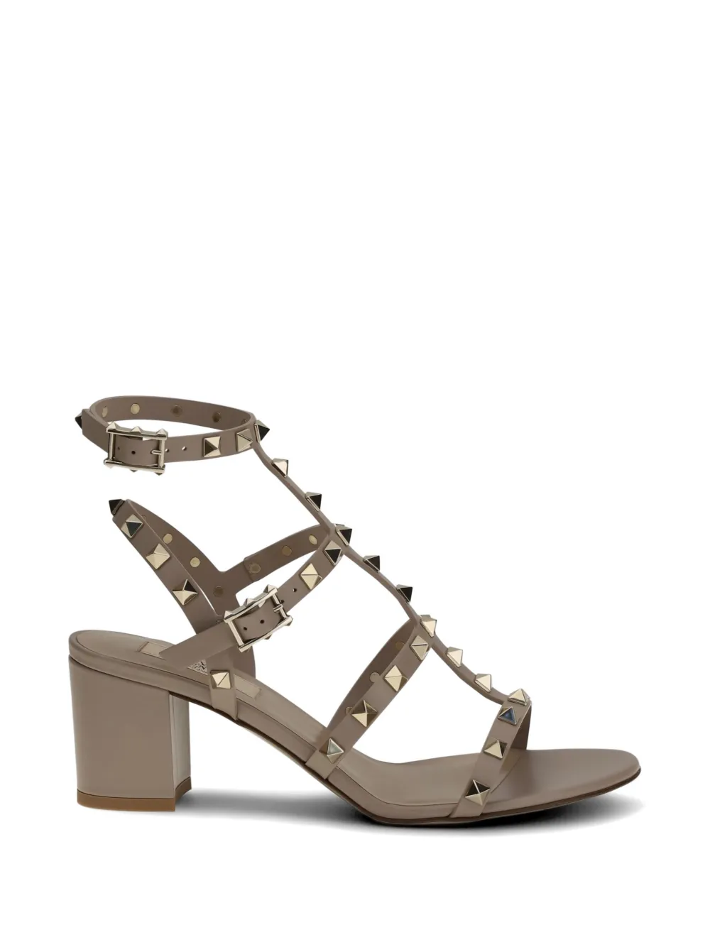 Valentino Garavani Rockstud leather sandals Bruin