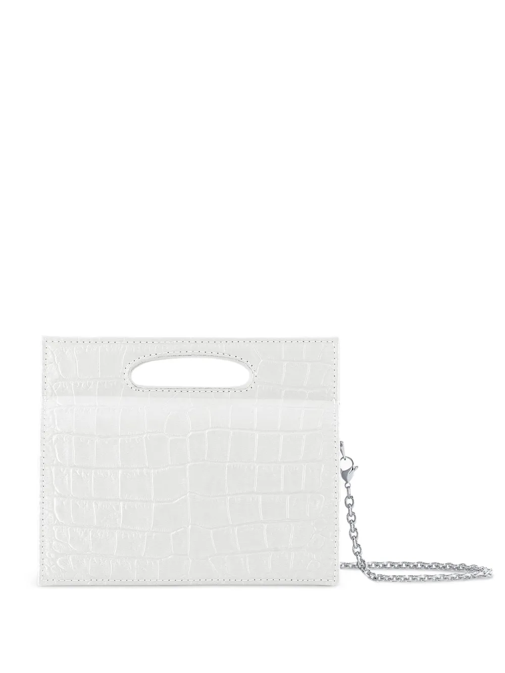 Tyler Ellis mini Stella croc-effect tote bag - Bianco