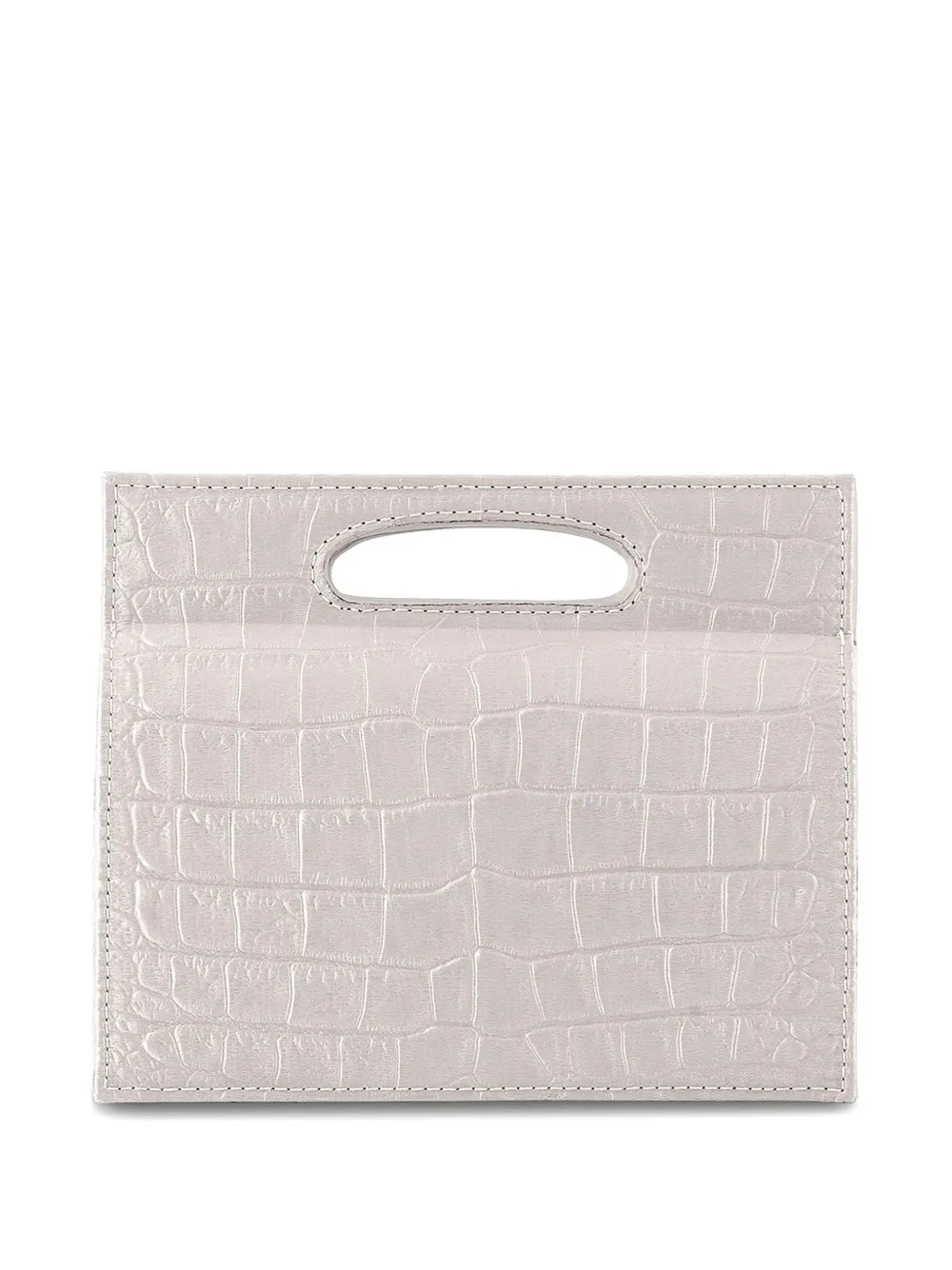 Tyler Ellis mini Stella crocodile-effect tote bag - Bianco