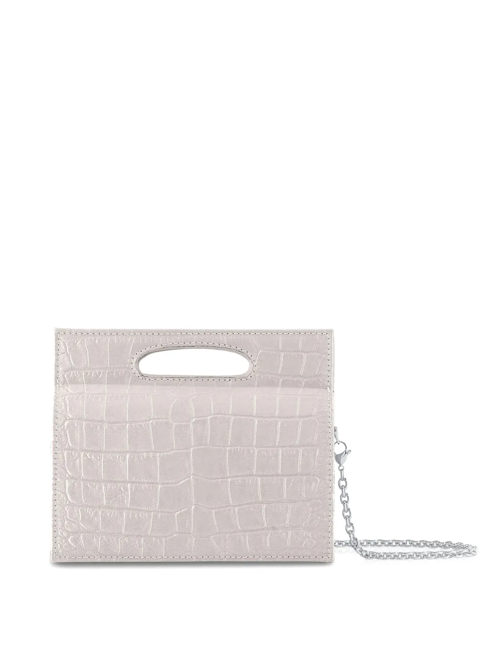 Tyler Ellis mini Stella crocodile-effect tote bag - Bianco