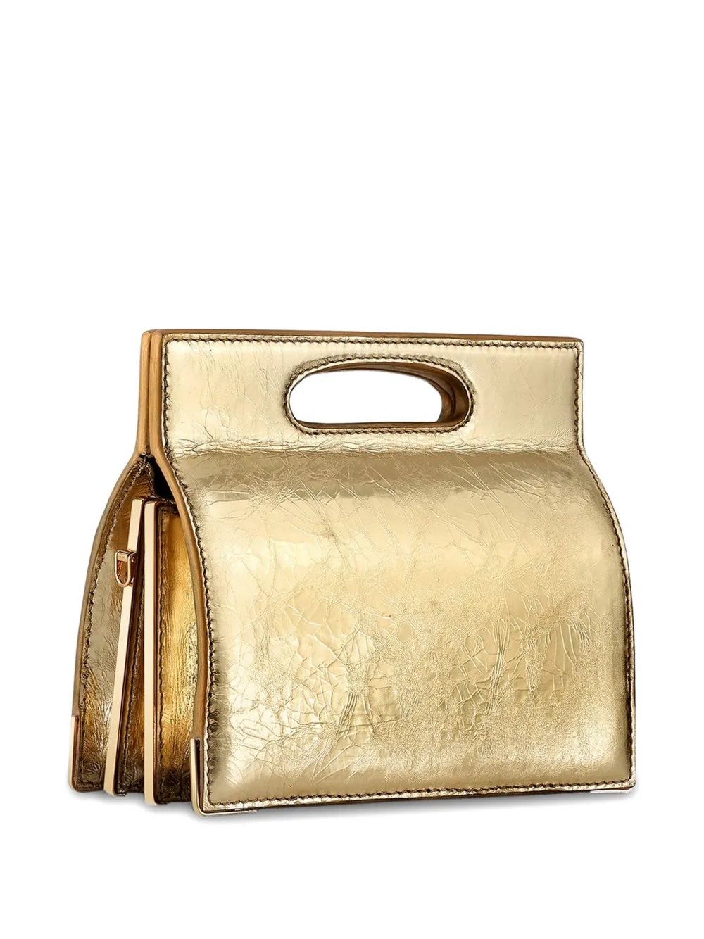 Tyler Ellis Stella grote leren shopper Goud