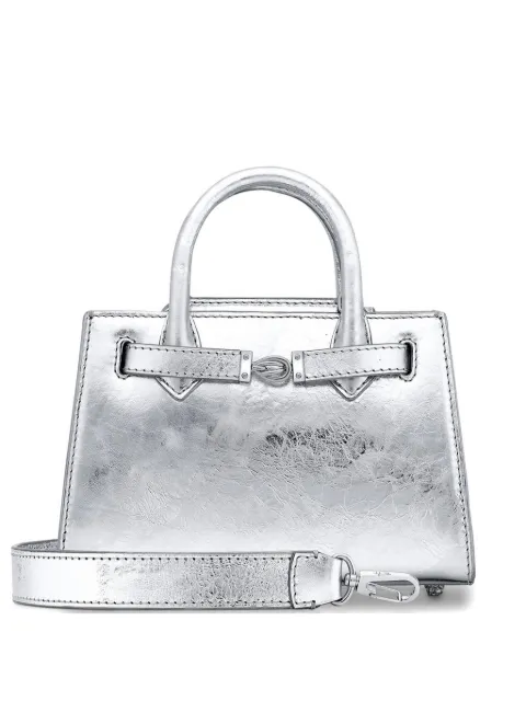 Tyler Ellis Winnie mini-metallic leather tote bag