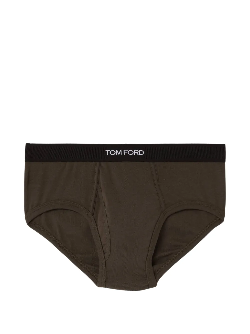 TOM FORD logo-waistband briefs - Verde