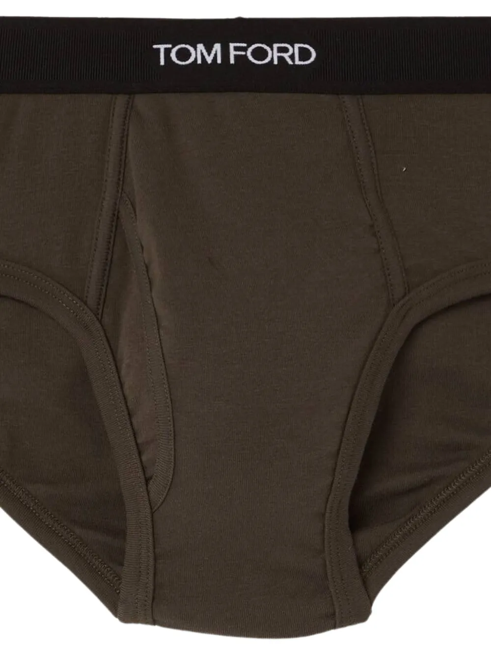 TOM FORD Slip met logoband Groen