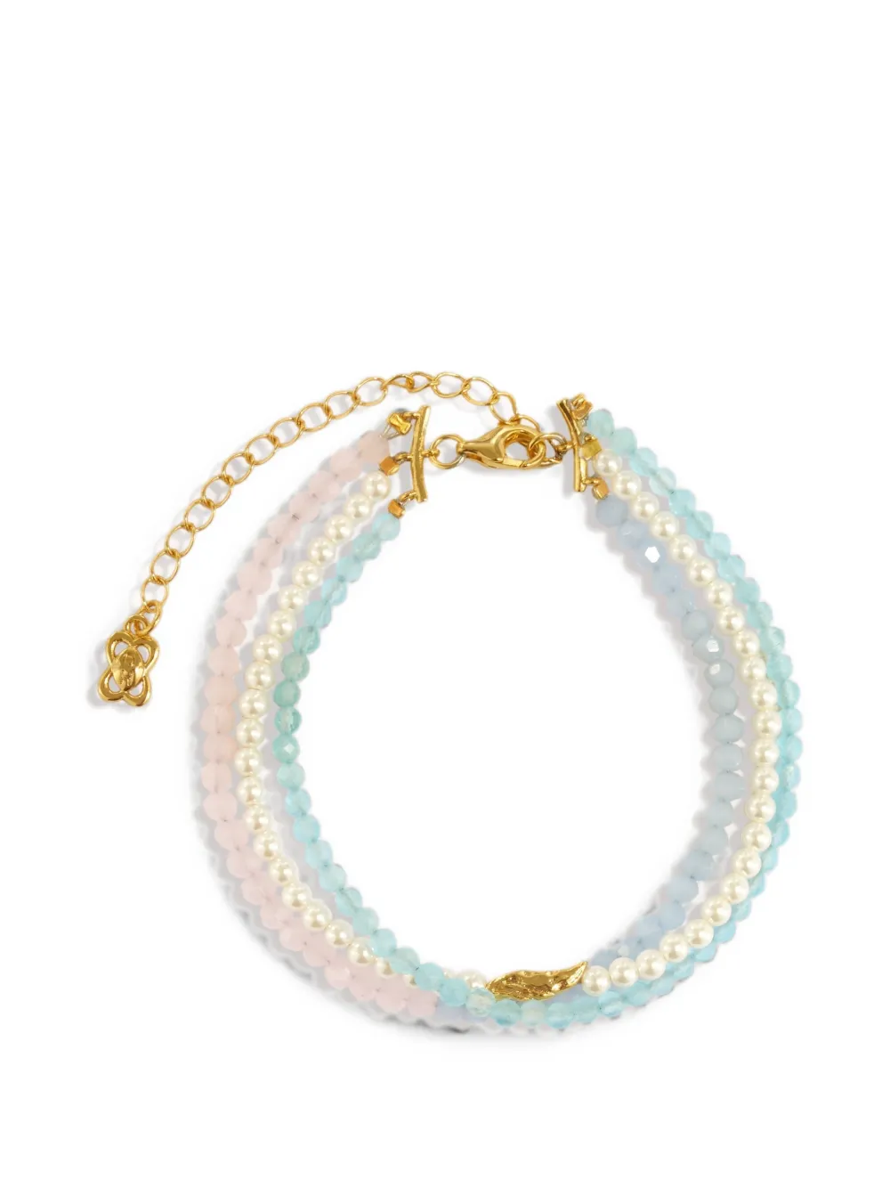 Ottoman Hands layered beaded bracelets - Oro