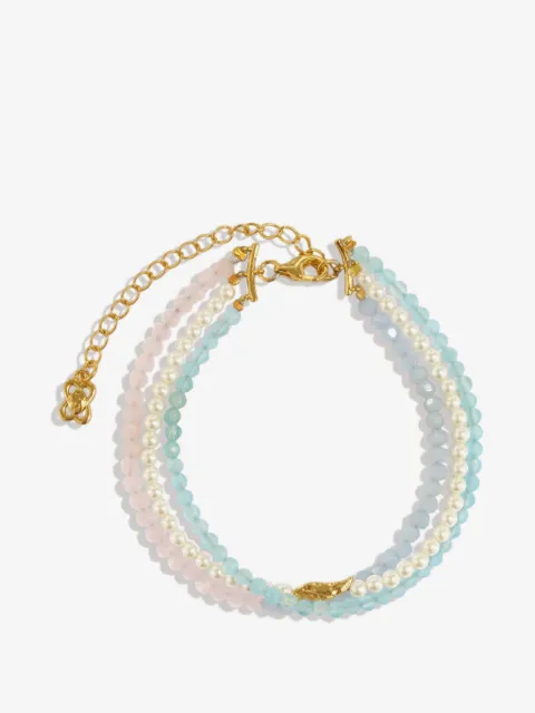 Ottoman Hands layered beaded bracelets