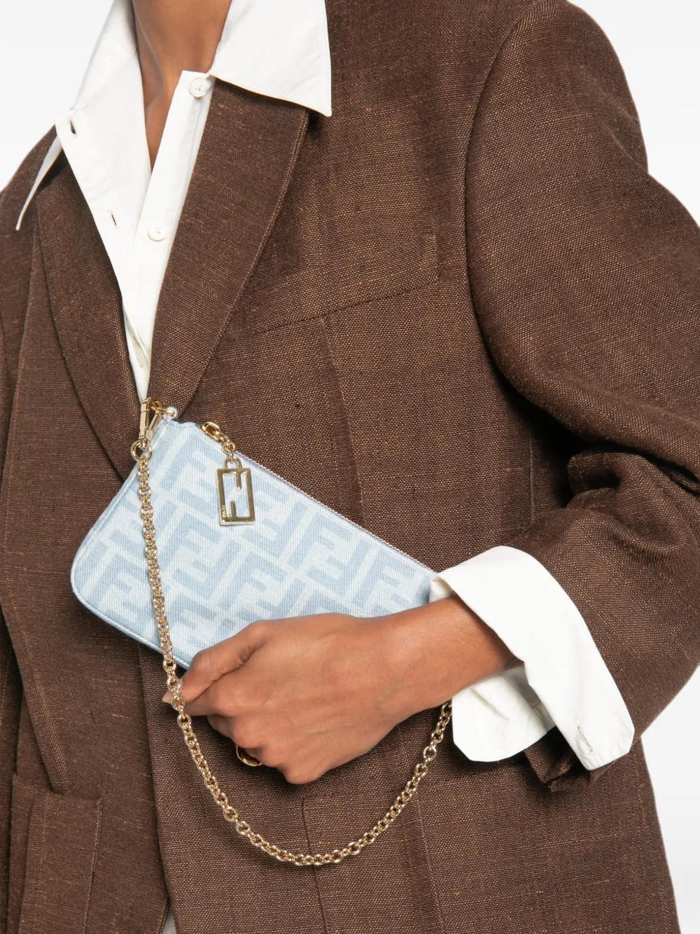 FENDI Baguette buidel Blauw