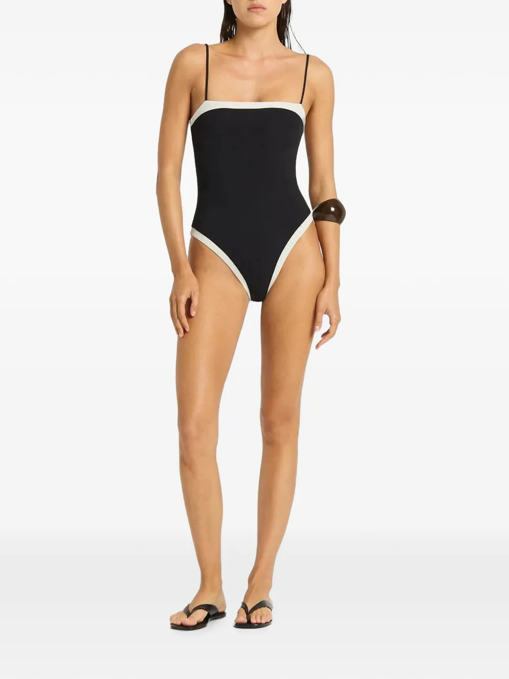 Bond-eye Fosca reversible swimsuit - Nero