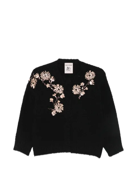 Semicouture floral-embellished cardigan
