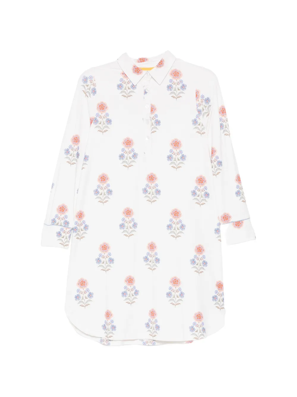PIP STUDIO floral-print long-sleeve nightdress - Bianco
