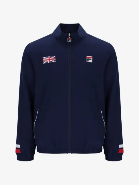 Fila logo-patch zip-up track sweatshirt 
