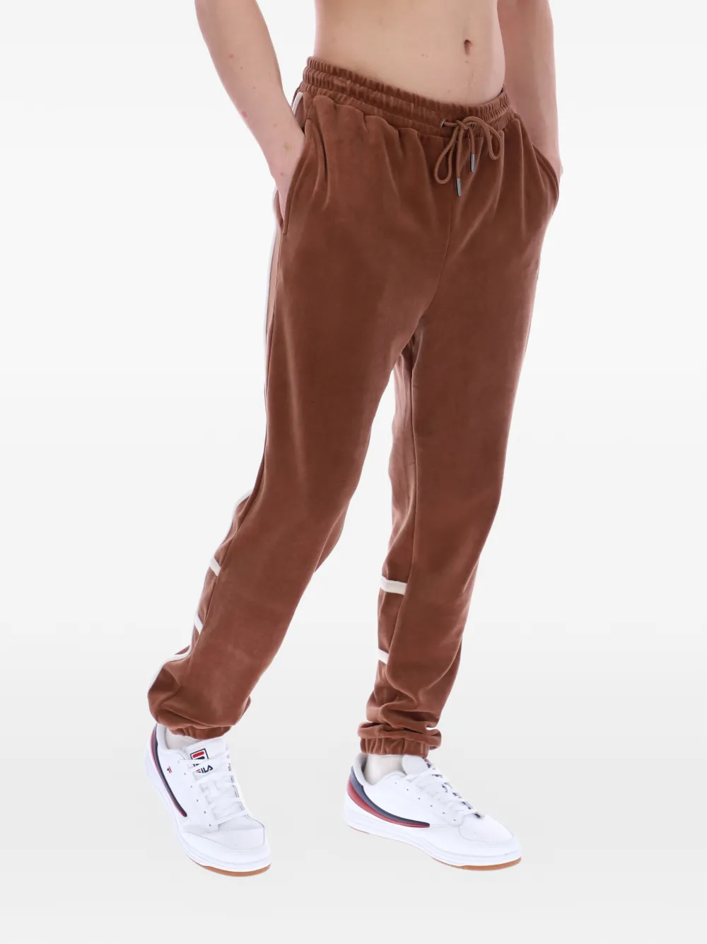 Fila Otello trainingsbroek met contrasterend vlak Bruin