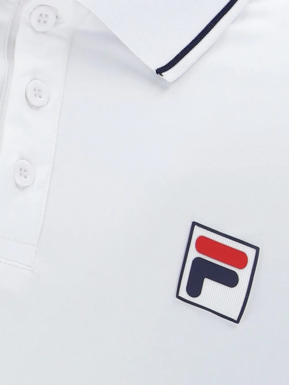 Fila Poloshirt met logopatch Wit
