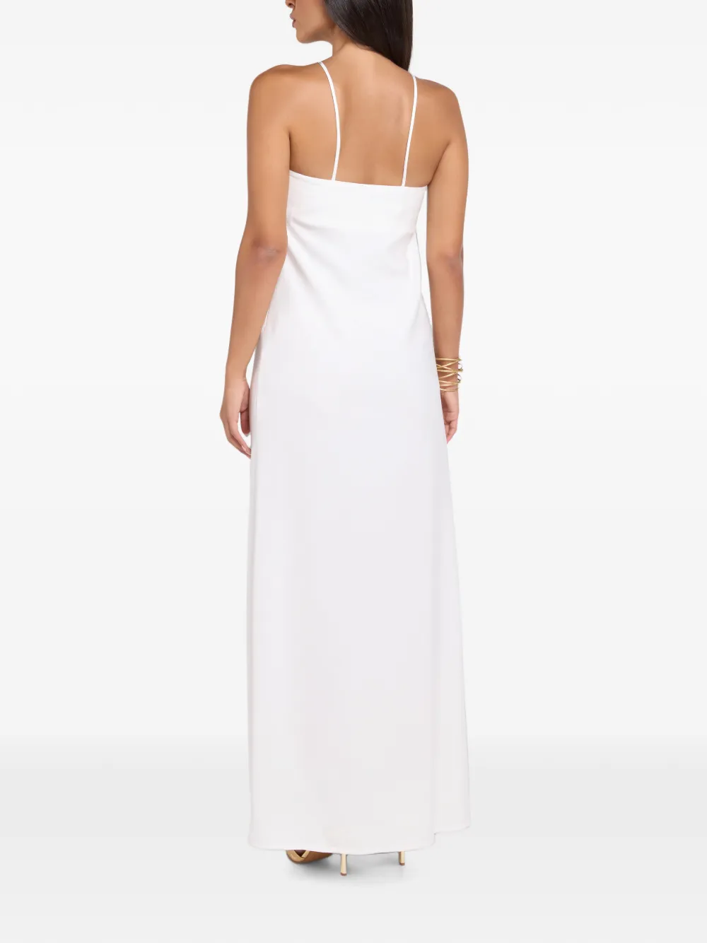 Themis Z Galatea Graphic-print Maxi Dress in White, view 3
