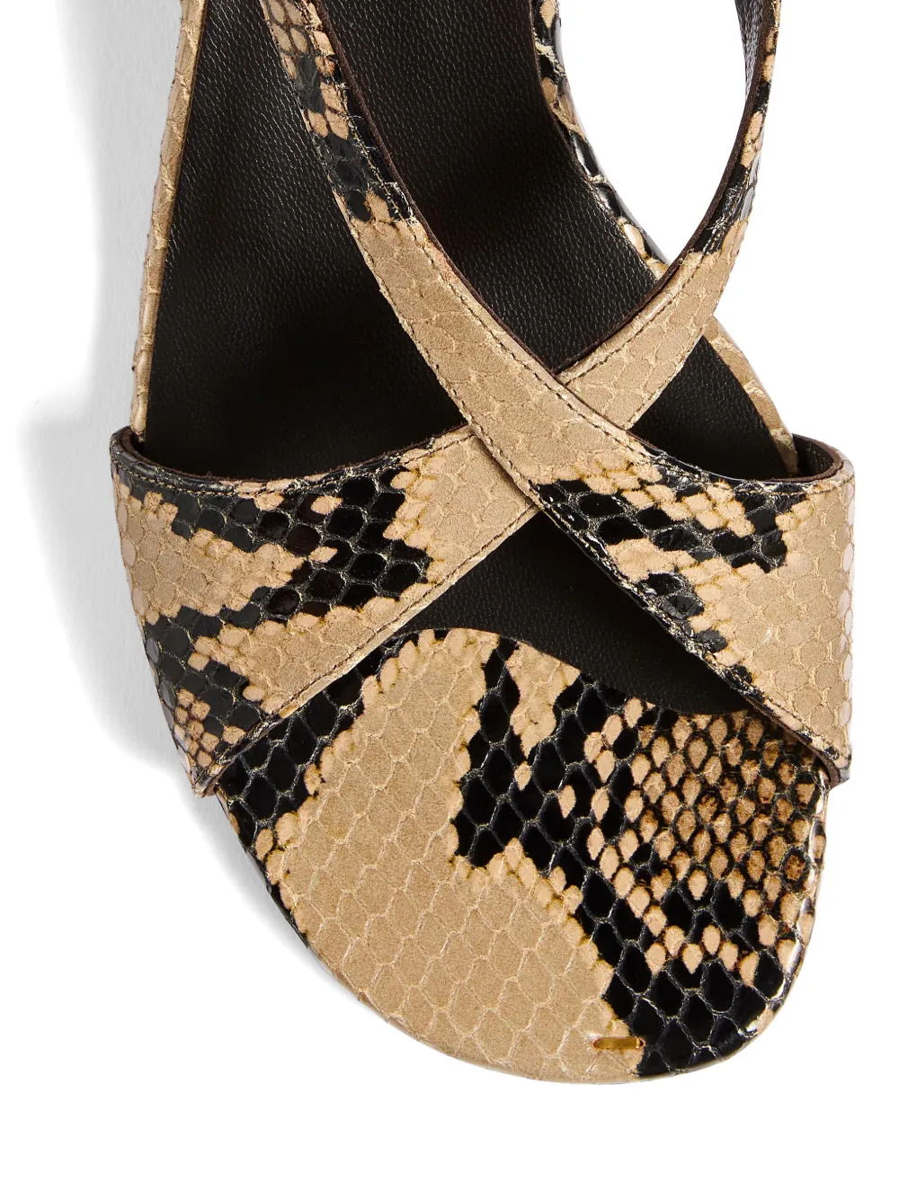 KHAITE Liria sandalen met enkelbandje Beige