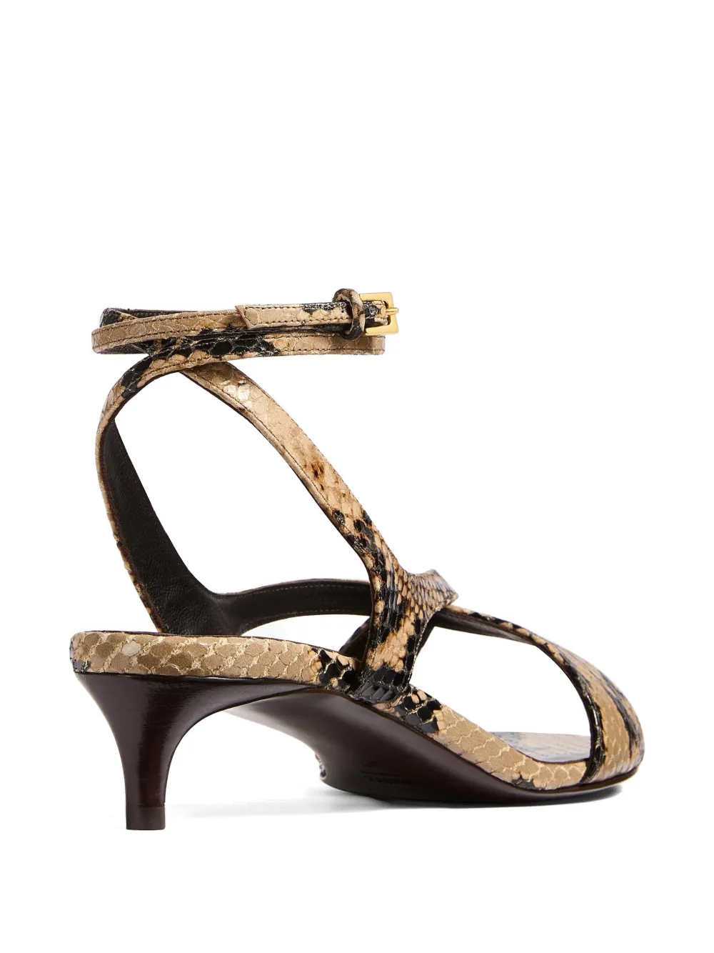 KHAITE Liria sandalen met enkelbandje Beige
