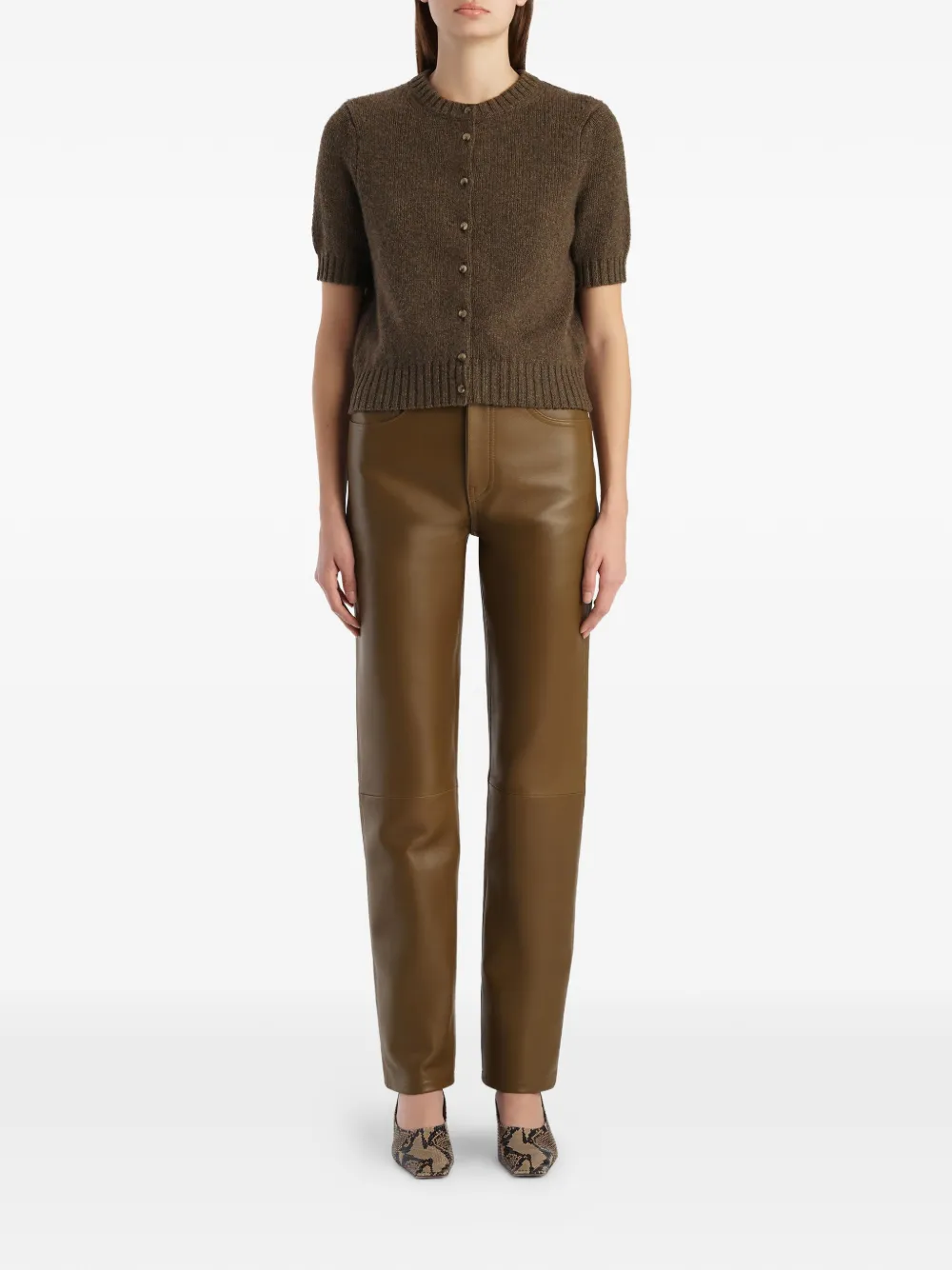 KHAITE Nora vest Bruin