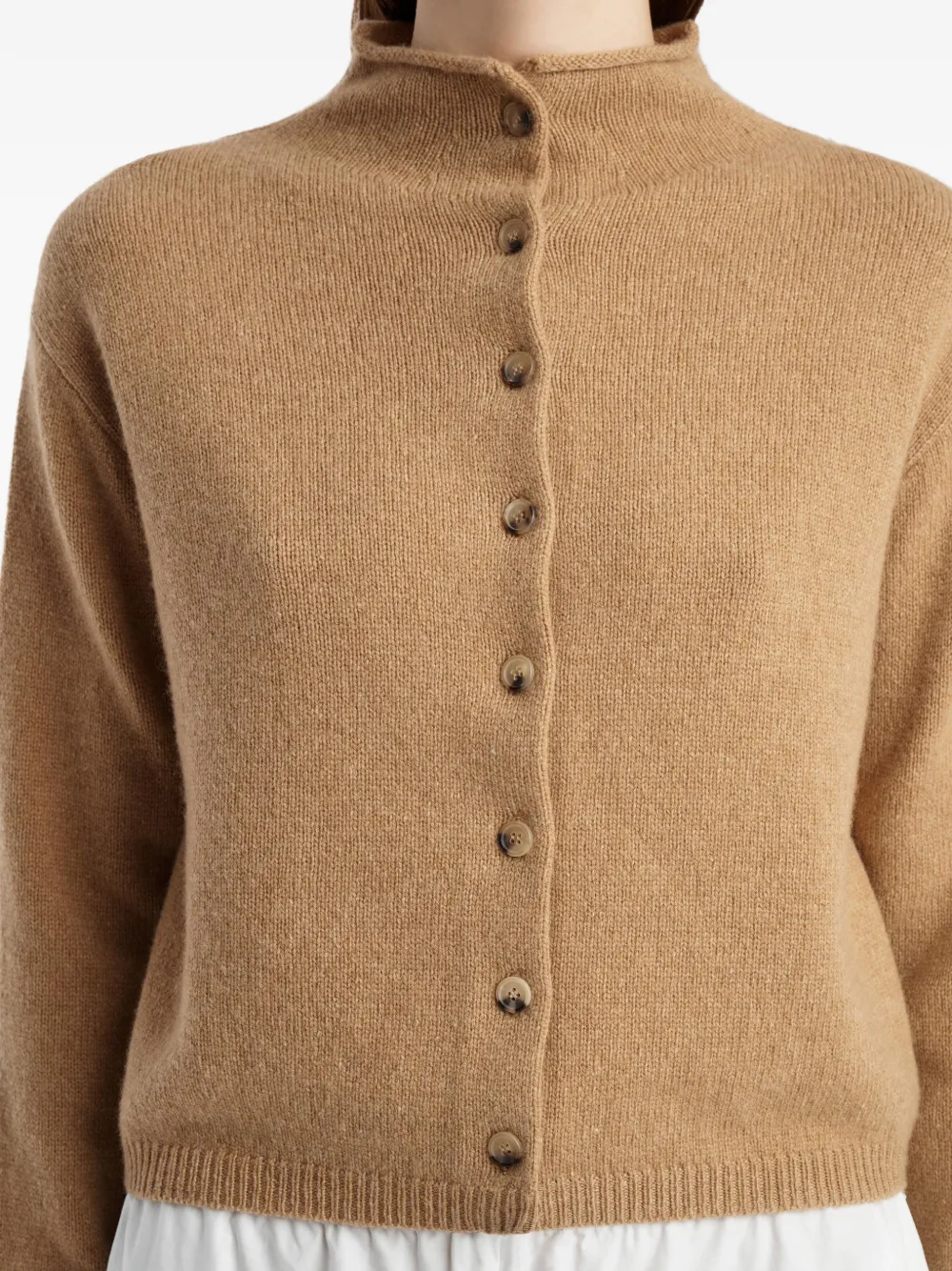 KHAITE Button-up vest Beige