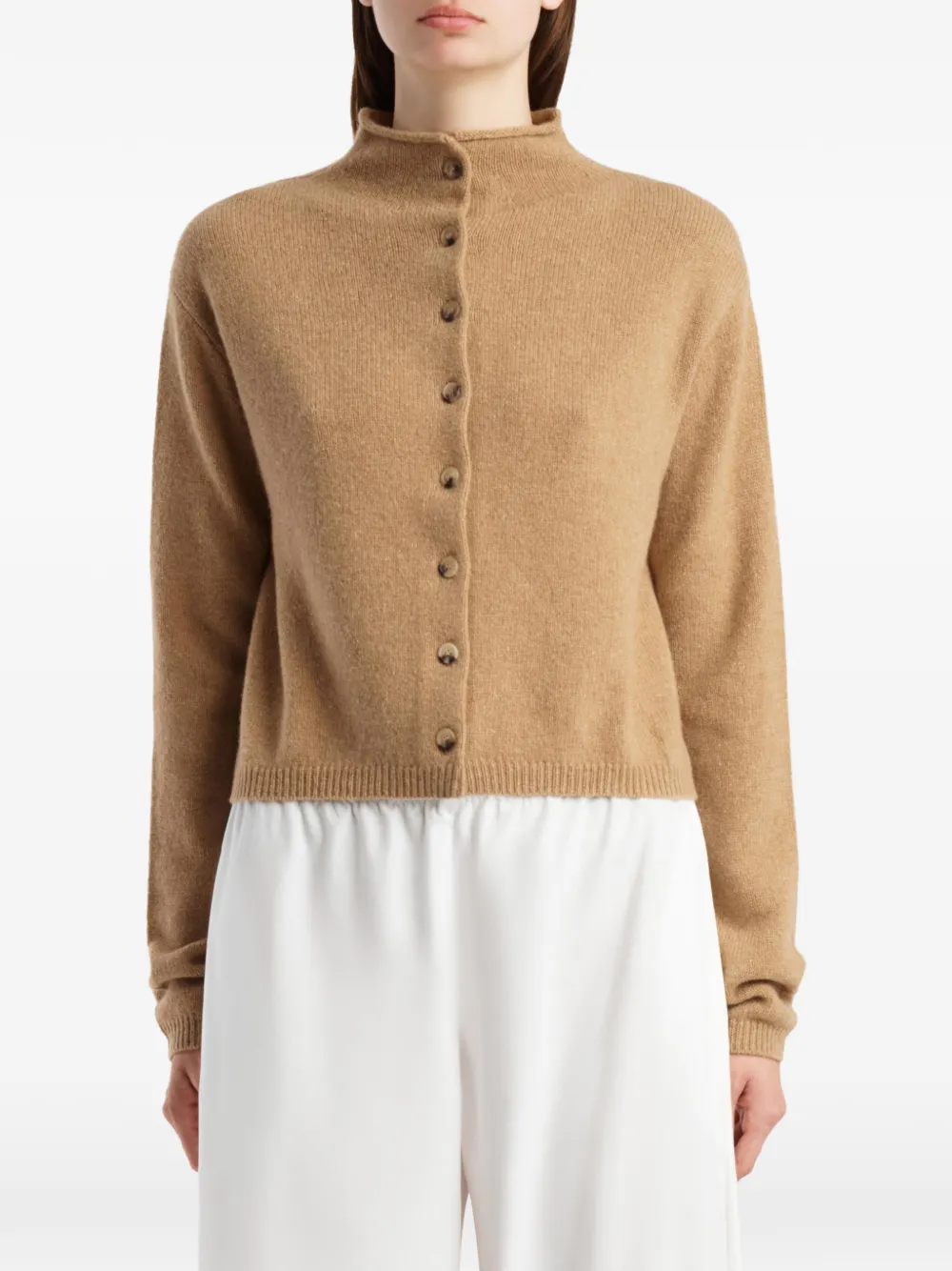 KHAITE Button-up vest Beige