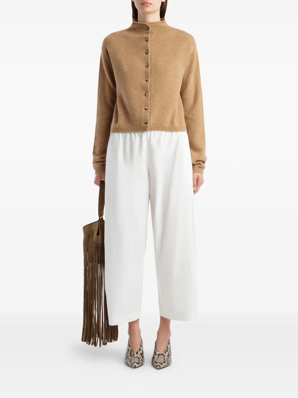 KHAITE Roma broek Wit