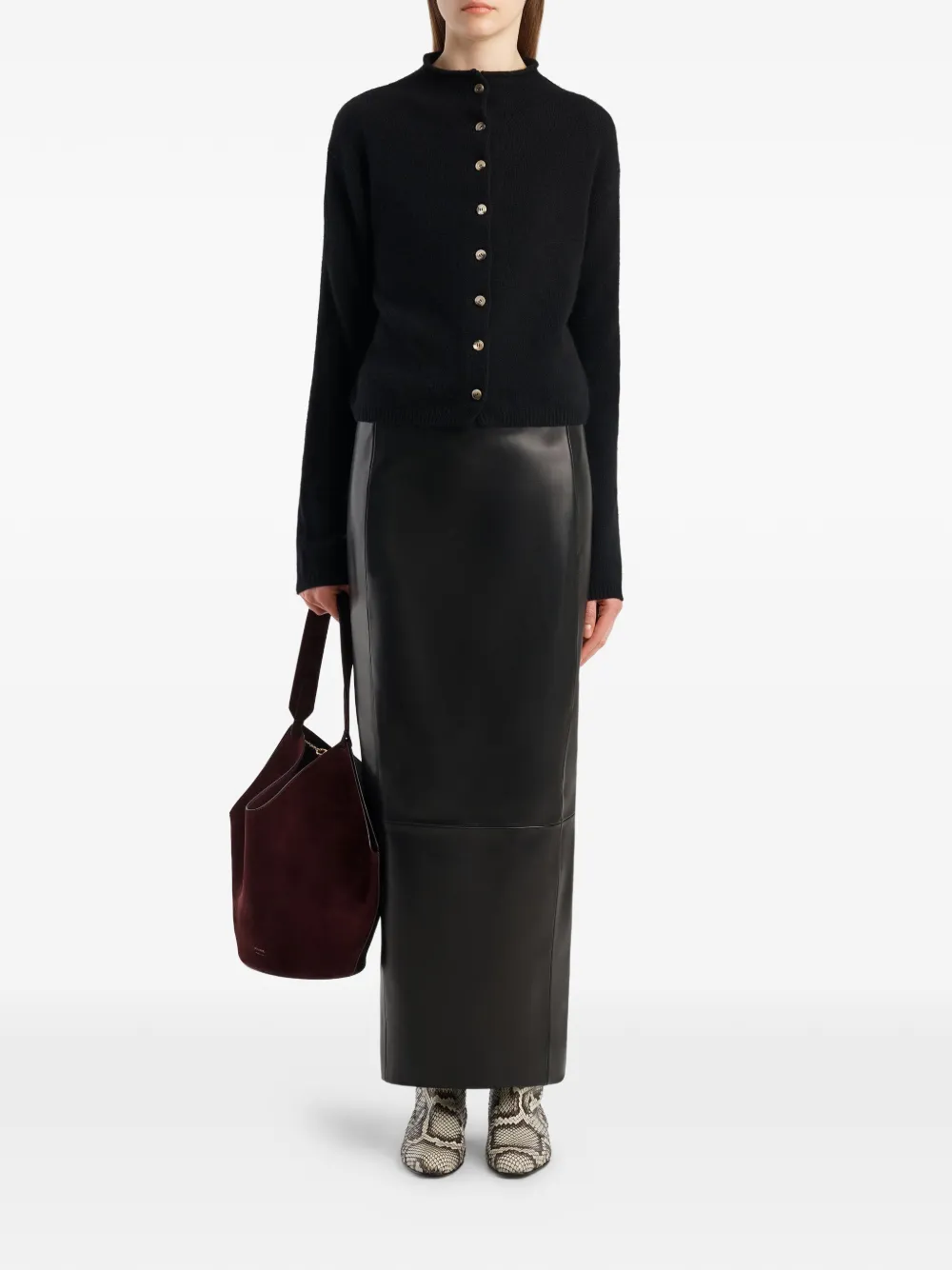 KHAITE Annora vest in zwart