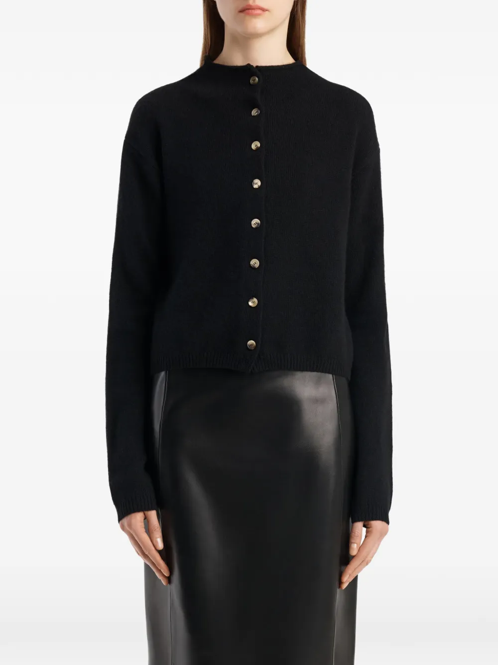 KHAITE Annora vest in zwart