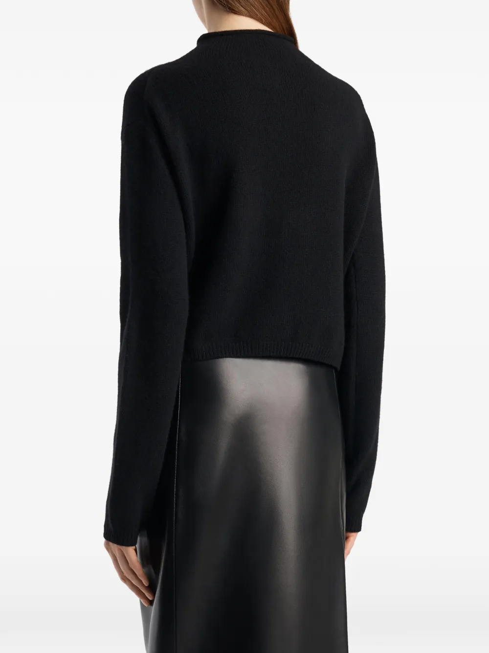KHAITE Annora vest in zwart