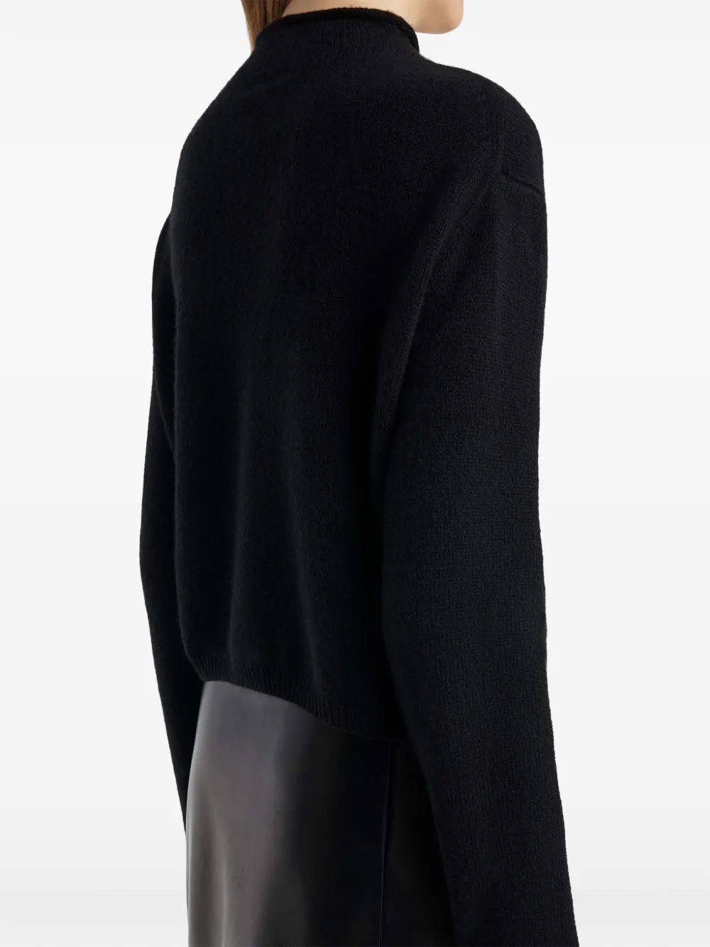 KHAITE Annora vest in zwart