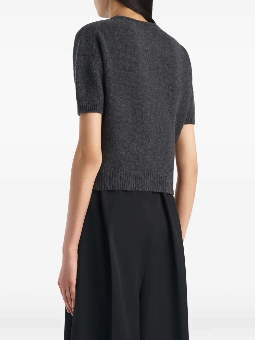 KHAITE Golden Sweater in Grey, view 4