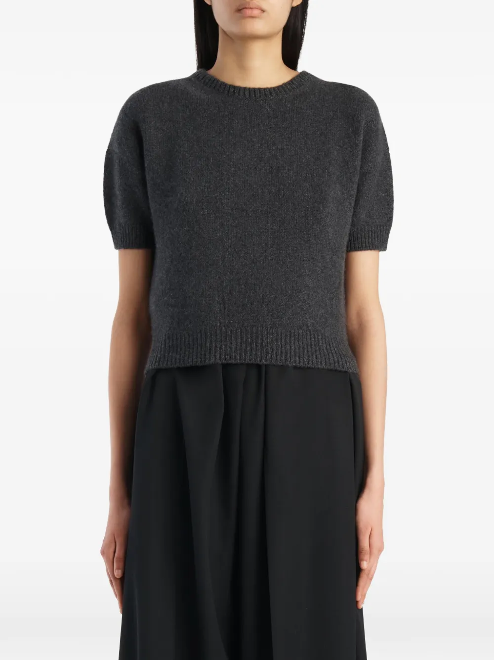 KHAITE Golden Sweater in Grey, view 3