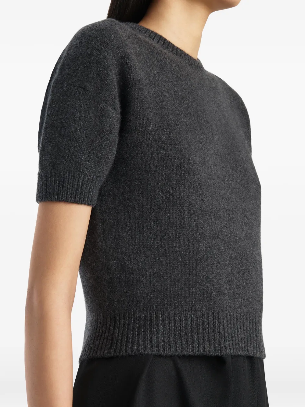 KHAITE Golden Sweater in Grey, view 5