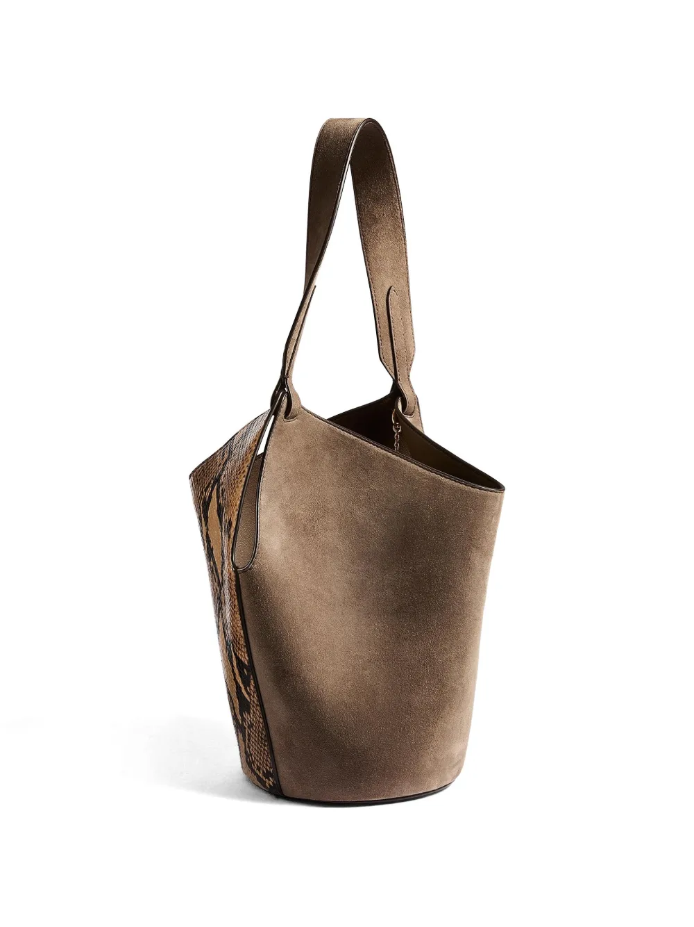KHAITE Lotus kleine shopper Bruin