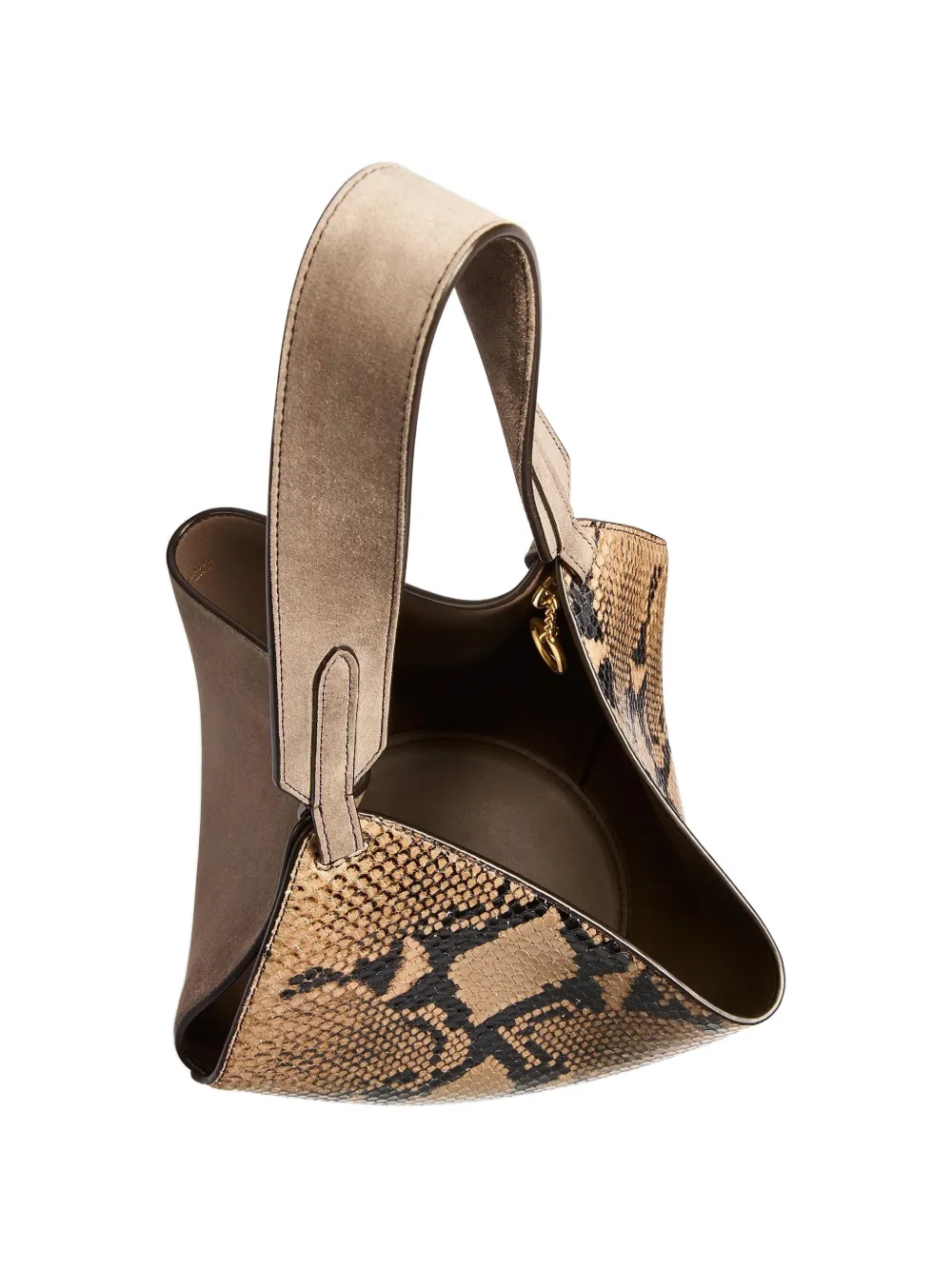 KHAITE Lotus kleine shopper Bruin